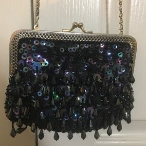 Vintage gold chain crossbody bag